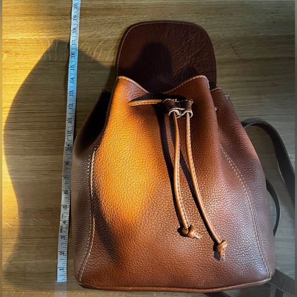 4911 Coach Brown Leather Backpack - Picture 6 of 6
